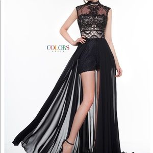 Prom or Pageant Fun Fashion Romper with Overskirt